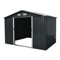 Fieldmann pomoćna metalna baštenska kućica FZDO 1007 – 226x291x214cm
