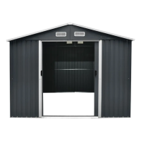 Fieldmann pomoćna metalna baštenska kućica FZDO 1009 – 312x269x211cm
