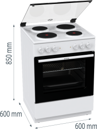 ŠPORET ELEKTRIČNI GORENJE GE6A21WD