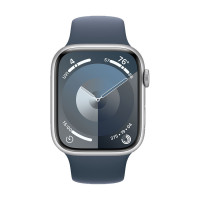Pametni sat Apple Watch 9 GPS 45mm Silver Aluminium Case with Sport Band - Storm Blue