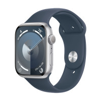 Pametni sat Apple Watch 9 GPS 45mm Silver Aluminium Case with Sport Band - Storm Blue