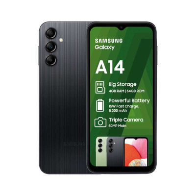 MOBILNI TELEFON SAMSUNG GALAXY A14 4/64 CRNI